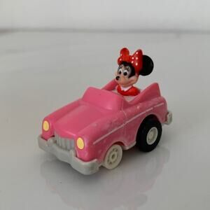 Vintage Disney Minnie Mouse Pullback & Go Car